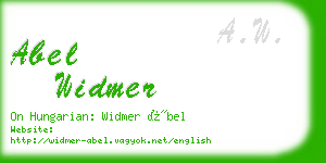 abel widmer business card